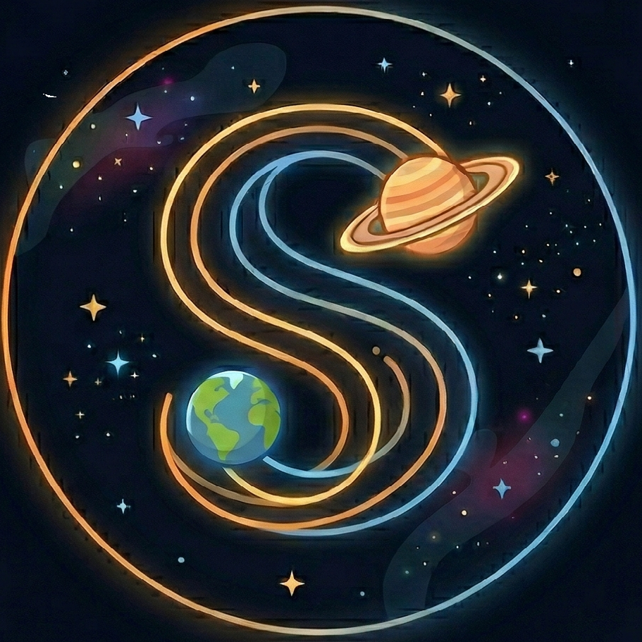 Solar System 3D Logo